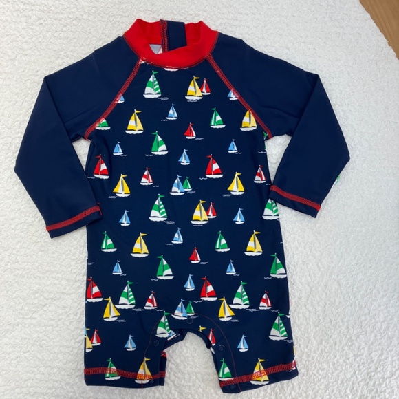 Little Me Rashguard Bathing Suit - Picture 2 of 7